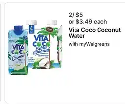 Walgreens Vita Coco Coconut Water offer