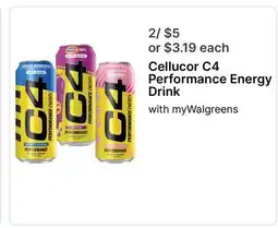 Walgreens Cellucor C4 Performance Energy Drink offer