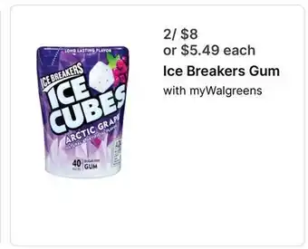 Walgreens Ice Breakers Gum offer