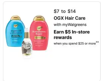 Walgreens OGX Hair Care offer