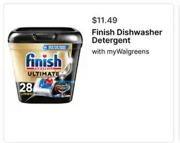 Walgreens Finish Dishwasher Detergent offer