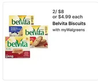 Walgreens Belvita Biscuits with offer