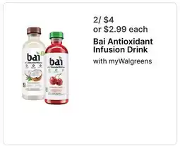 Walgreens Bai Antioxidant Infusion Drink offer