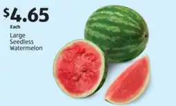 Aldi Large Seedless Watermelon offer