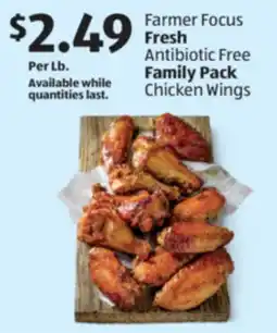 Aldi Farmer Focus Fresh Antibiotic Free Family Pack Chicken Wings offer