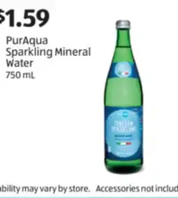 Aldi PurAqua Sparkling Mineral Water offer