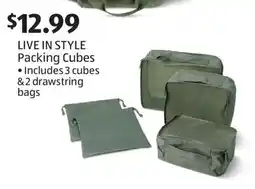 Aldi LIVE IN STYLE Packing Cubes offer