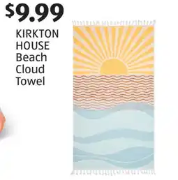 Aldi KIRKTON HOUSE Beach Cloud Towel offer