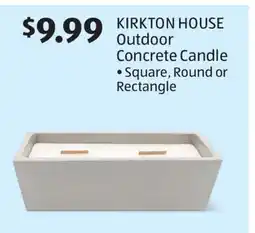 Aldi KIRKTON HOUSE Outdoor Concrete Candle offer