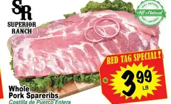 Superior Grocers Whole Pork Spareribs offer