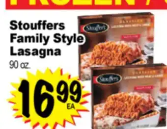 Superior Grocers Stouffers Family Style Lasagna offer