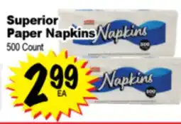Superior Grocers Superior Paper Napkins offer