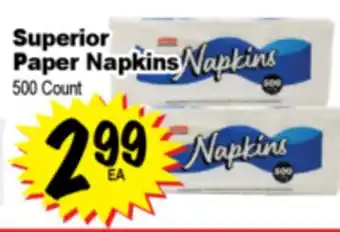 Superior Grocers Superior Paper Napkins offer