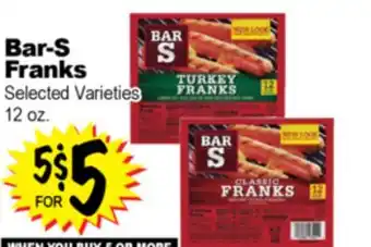 Superior Grocers Bar-S Franks offer