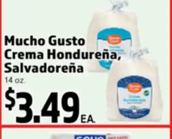Superior Grocers Mucho Gusto Crema Hondurena, Salvadorena offer