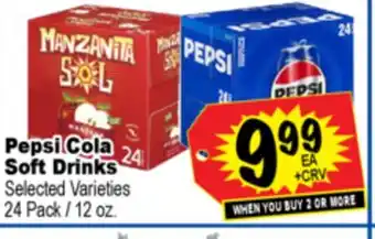Superior Grocers Pepsi Cola Soft Drinks offer