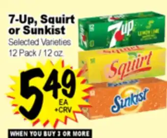 Superior Grocers 7-Up, Squirt or Sunkist offer