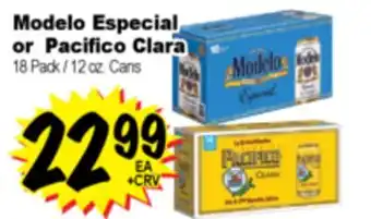 Superior Grocers Modelo Especial or Pacifico Clara offer