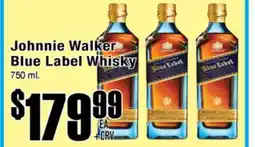 Superior Grocers Johnnie Walker Blue Label Whisky offer