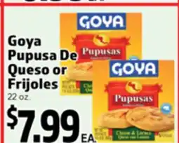 Superior Grocers Goya Pupusa De Queso or Frijoles offer
