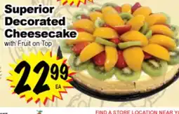 Superior Grocers Superior Decorated Cheesecake offer