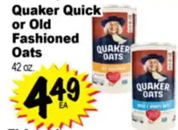 Superior Grocers Quaker Quick or Old Fashioned Oats offer
