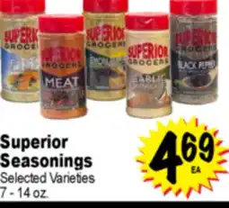Superior Grocers Superior Seasonings offer