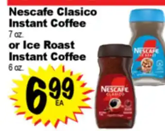 Superior Grocers Nescafe Clasico Instant Coffee or Ice Roast Instant Coffee offer