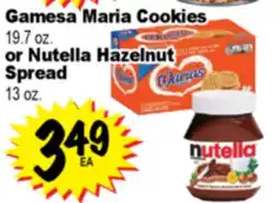 Superior Grocers Gamesa Maria Cookies 19.7 oz. or Nutella Hazelnut Spread 13 oz offer