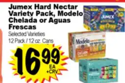 Superior Grocers Jumex Hard Nectar Variety Pack, Modelo Chelada or Aguas Frescas offer