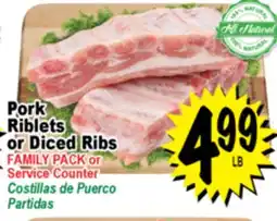 Superior Grocers Pork Riblets or Diced Ribs offer