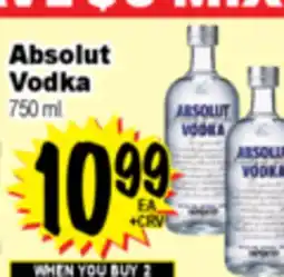 Superior Grocers Absolut Vodka offer