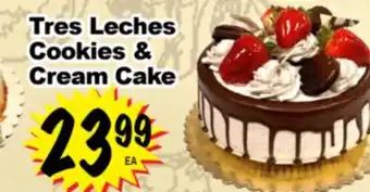 Superior Grocers Tres Leches Cookies & Cream Cake offer