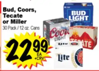 Superior Grocers Bud, Coors, Tecate or Miller offer