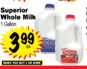 Superior Grocers Superior Whole Milk offer