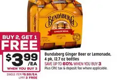 Grocery Outlet Bundaberg Ginger Beer or Lemonade offer