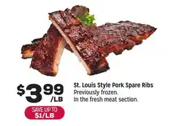 Grocery Outlet St. Louis Style Pork Spare Ribs offer
