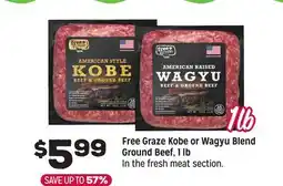 Grocery Outlet Free Graze Kobe or Wagyu Blend Ground Beef, 1 lb offer