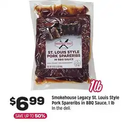 Grocery Outlet Smokehouse Legacy St. Louis Style Pork Spareribs in BBQ Sauce offer