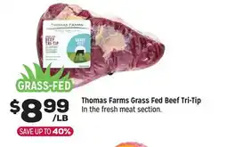 Grocery Outlet Thomas Farms Grass Fed Beef Tri-Tip offer