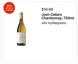 Walgreens Josh Cellars Chardonnay 750ml offer