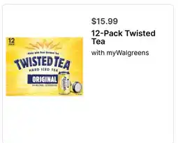 Walgreens 12-Pack Twisted Tea offer
