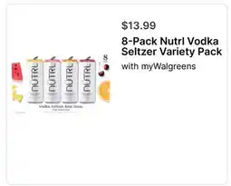 Walgreens 8-Pack Nutrl Vodka Seltzer Variety Pack offer