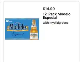Walgreens 12-Pack Modelo Especial offer