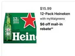 Walgreens 12-Pack Heineken offer