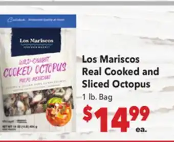 Vallarta Supermarkets Los Mariscos Real Cooked and Sliced Octopus offer