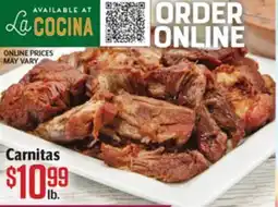 Vallarta Supermarkets Carnitas offer
