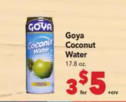 Vallarta Supermarkets Goya Coconut Water offer