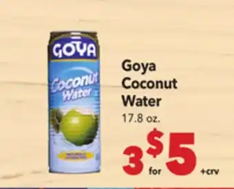 Vallarta Supermarkets Goya Coconut Water offer