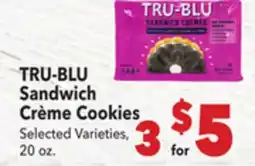 Vallarta Supermarkets TRU-BLU Sandwich Crème Cookies offer